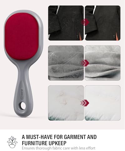 VASSON Double-Sided Lint Brushes, Classic Velvet Brush for Furniture and Clothing, Ideal for Pet Hair Removal — view 4