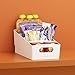 YouCopia 3 Packet and Snack ShelfBin Tiered Packet & Snack Bin Organizer for Kitchen Cabinet Pantry, Small, White