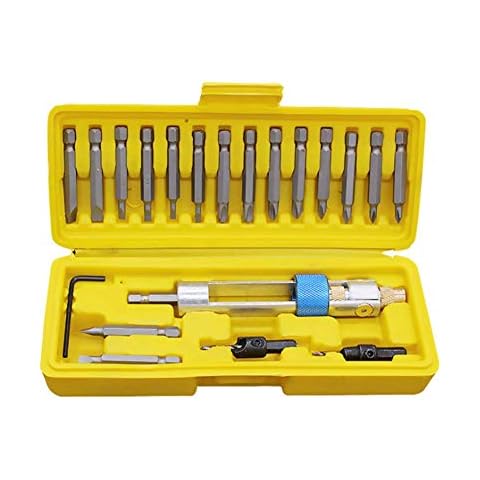 Half Drill Bits High Speed Alloy Steel Head Repair Tool Kits (20 Pcs), Drill Driver Head Screwdriver Tools Drill Bit Set, Swap Drill Bit Cover