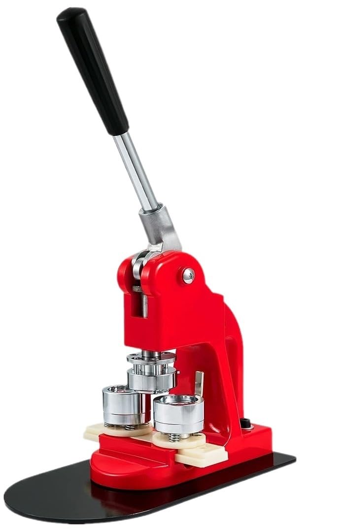 Badge Pin Button Maker Machine 37MM, DIY Brooch Badges Press Button Maker Tools with 100Pcs Button