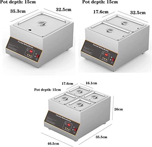 Máquina eléctrica para derretir chocolate y templar digital miniatura 5