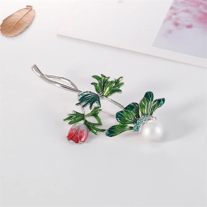 Corsage fleur en alliage et broche délicate au tempérament féminin unique