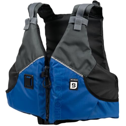 BLUESTORM Trek Kayak Life Jacket | US Coast Guard Approved