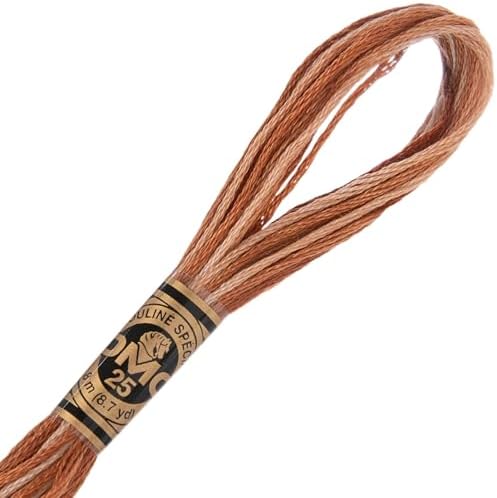Hobby Lobby DMC Cotton Embroidery Floss (Set of 12) (105 Variegated Brown)