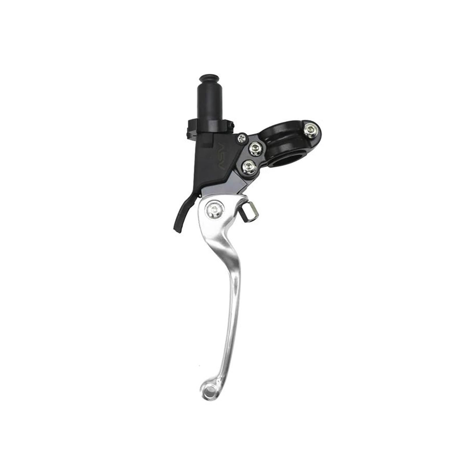 SUPER DAFI Brake Clutch Levers Universal 22MM Diameter Aluminum Adjustable Motorcycle Brake Handlebar Modified Clutch Lever Clutch Brake Lever(Long Silver)