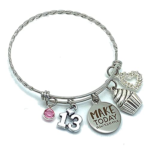 Jesse Janes Jewelry | Handmade Bracelet Birthday Gifts for13 year old Girls, Happy Birthday Gift For Girls, Teen Girls Stuff Charm Bracelet, Cool Stuff Jewelry, Official Teenager Birthday Gift