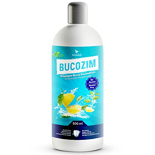 LannerLab BUCOZIM ECO Enjuague Bucal Enzimático Sin Flúor y Alcohol, Anti-Placa y Antibacteriano, Previene el Sangrado y la Inflamación (Ligero Toque de Lemon, 500ml) Cover