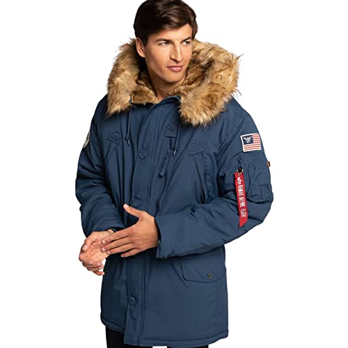 Image of ALPHA INDUSTRIES Men's Polar Jacket Jacket, 435-new navy,