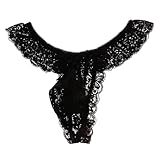 M ブラック メンズTバック 【La-PommeHomme/ラポーム・オム】 総レース 立体縫製 下着 アンダーウェア パンツ lap-625008