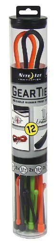 Nite Ize Gear Tie - Assorted 12 Pack Size:Pack of 2