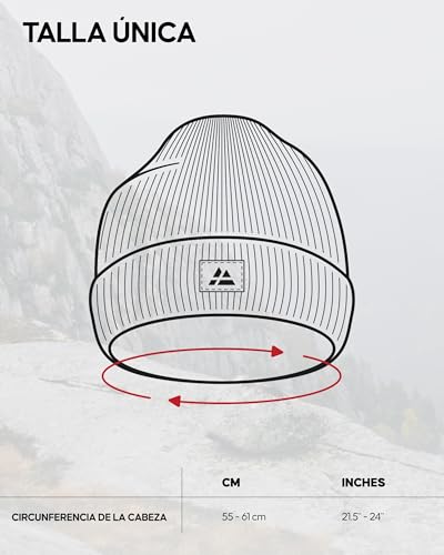 Miniatura 5 de Danish Endurance Gorro De Punto Estilo Beanie, Suave Y Elástico, Materiales Reciclados, Para Hombre Y Mujer, Mostaza, One Size