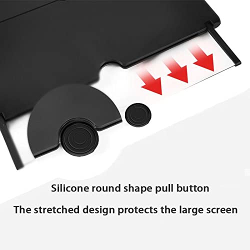 14 Inch Phone Screen Magnifier, Suitable For Any Smart Phone Screen Projector Ultra-Clear Large Screen Pull-Out Foldable Magnifying Glass 3D Video Amplifier Bracket (14"-White) #TOP4