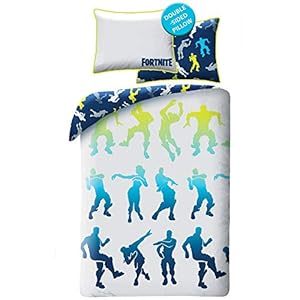 Epic Games Fortnite Bettwäsche 100% Baumwolle – Bettbezug 140×200 cm + Kissenbezug 70×90 cm