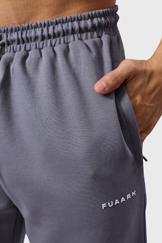 Image of FUAARK Mens Eclipse Straight Tracks Oversized Cotton Gym & Streetwear Pants