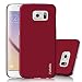 S6 Case, Galaxy S6 Case - TURATA [Slim Fit] Premium Coated Non Slip Surface [Red] Four Layer Paint Designed Hard Case for Samsung Galaxy S6 G9200 - Red
