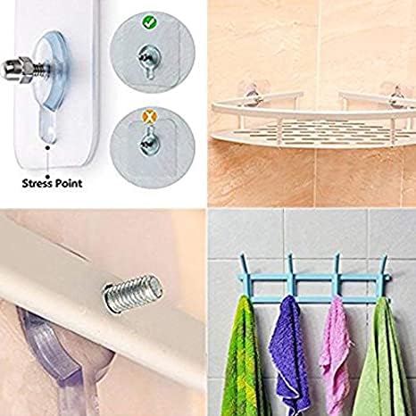 INF 8er Pack Selbstklebende Schraube zur Wandmontage Selbstklebend Klebeschraube für Aufhängen Von Schlafzimmern Badezimmern Küchenutensilien Accessoires