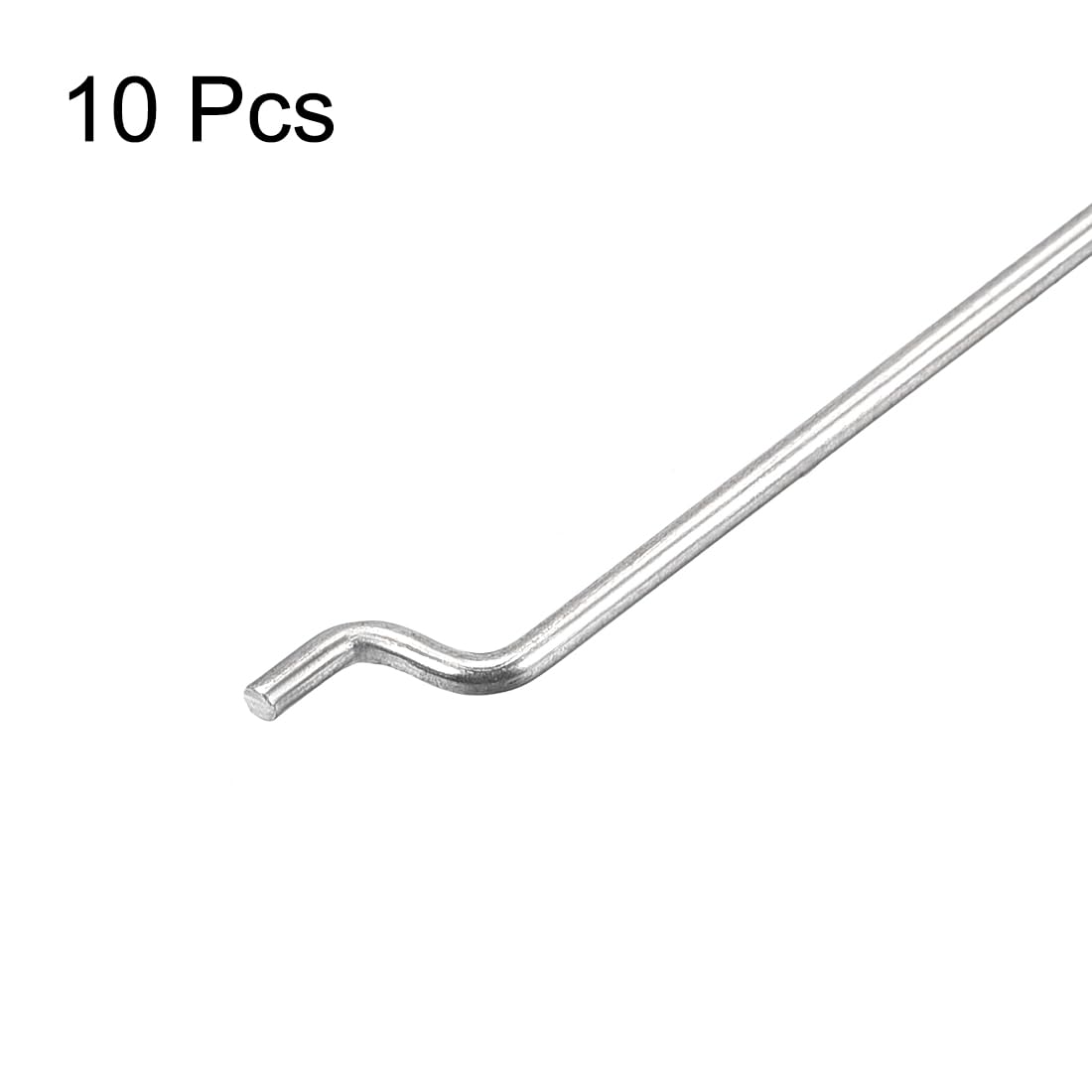 sourcing map 1.5mm x 300mm (12 Pouce) Acier Z Tirer/Pousser Tiges Pièces pour RC Avion Plane Bateau Rechange Paquet de 10