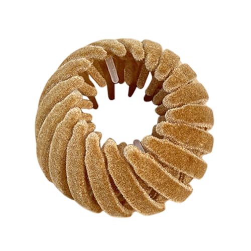Soporte extensible para coleta | Pinzas de terciopelo para el pelo - Soporte para coletas de caballo, placa de expandible, pinzas de pelo de tela de terciopelo para mujeres y niñas