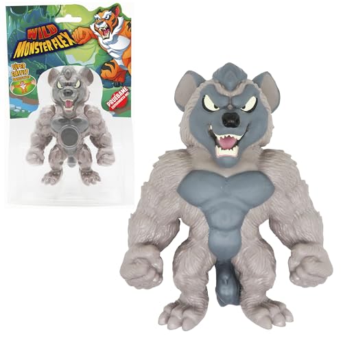Bizak Monsterflex Classic Animales - Wild Monster Hyena, Muñeco Súper Extensible y Elástico, 25 cm, 14 para Coleccionar, para Fans Coleccionistas y Niños Desde 4 Años (64390011-4)