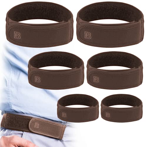 BeltBro Titan MultiPack No Buckle Elastic Belt For Men — Include 2 Small, 2 Medium, 2 Large Belts — Fits 1.5 Inch Belt Loops