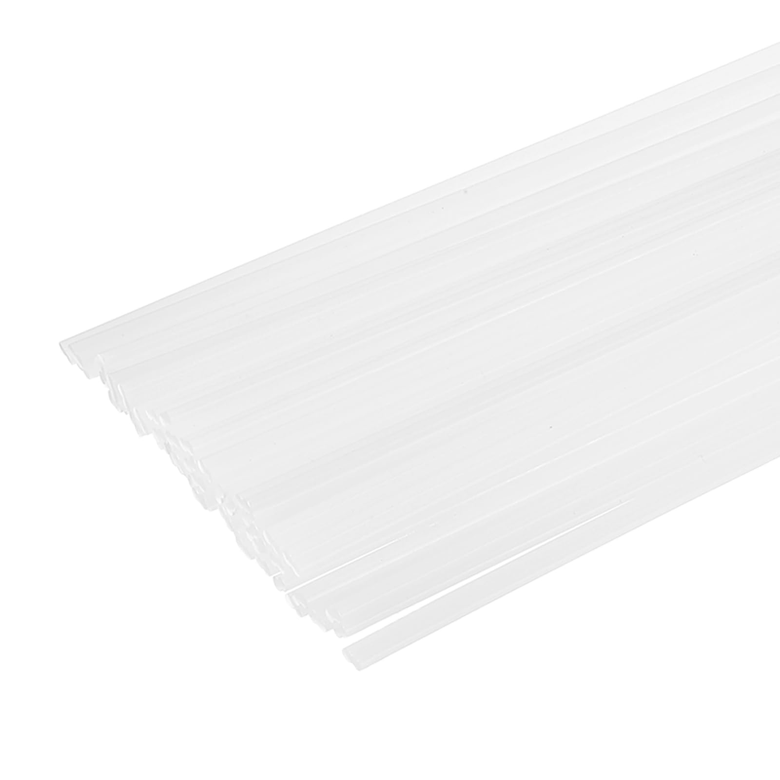 sourcing map 5set(10pcs) Plastic Welding Rods 50cm PP Welding Strips Welder Rods for Car Bumper Kayak Daily Repair Plastic Welder Car Bumpers, White