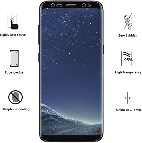 Image of STP FEEL (2 Pack Unbreakable Membrane Screen Protector Guard For Samsung Galaxy Note 8 (6.3 Inch) | Membrane Ultra Smooth Touch with Finger Print Support - HD /3 Months Warranty
