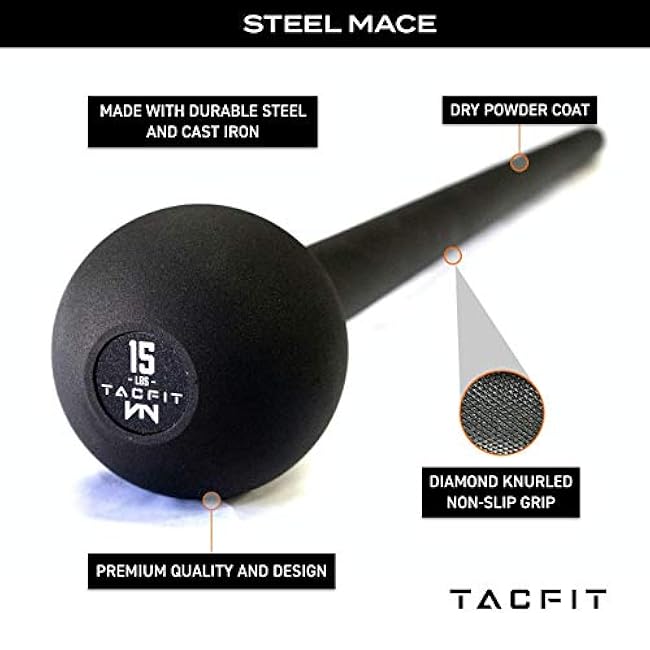 Steel Mace - for Fitness, Exercise, Strength Training, Crossfit and Workouts