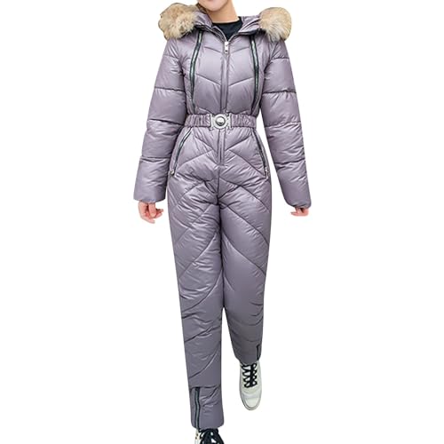 Combinaison d'hiver femme de ski pour sport plein air café confortable M