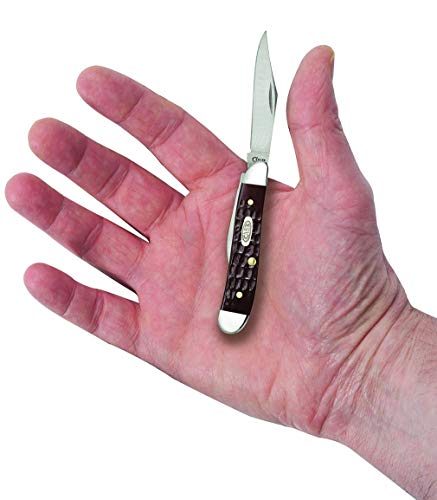 Case WR XX Pocket Knife Brown Synthetic Jigged Peanut Item #046 - (6220 SS) - Length Closed: 2 7/8 Inches - Thumbnail 6