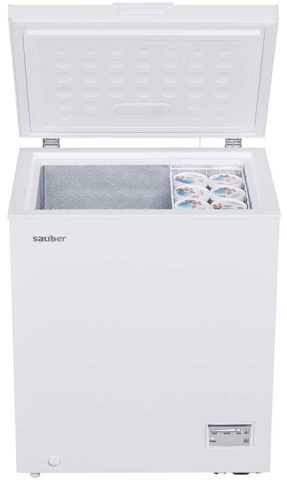 Sauber - Congelador Horizontal SERIE 5-145H - Eficiencia energética: F - Ancho: 70,5 cm - 145 litros - Función DUAL Frigo/Congelador - ENTREGA Y RETIRADA USADO EN DOMICILIO