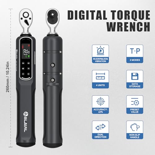 ALAIAL 1/4 Drive Digital Torque Wrench