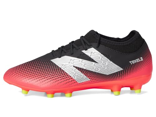 New Balance Unisex Tekela Magique FG V4+ Soccer Shoe, Black/Energy Red/Hi-Lite, 13 Wide US Men4