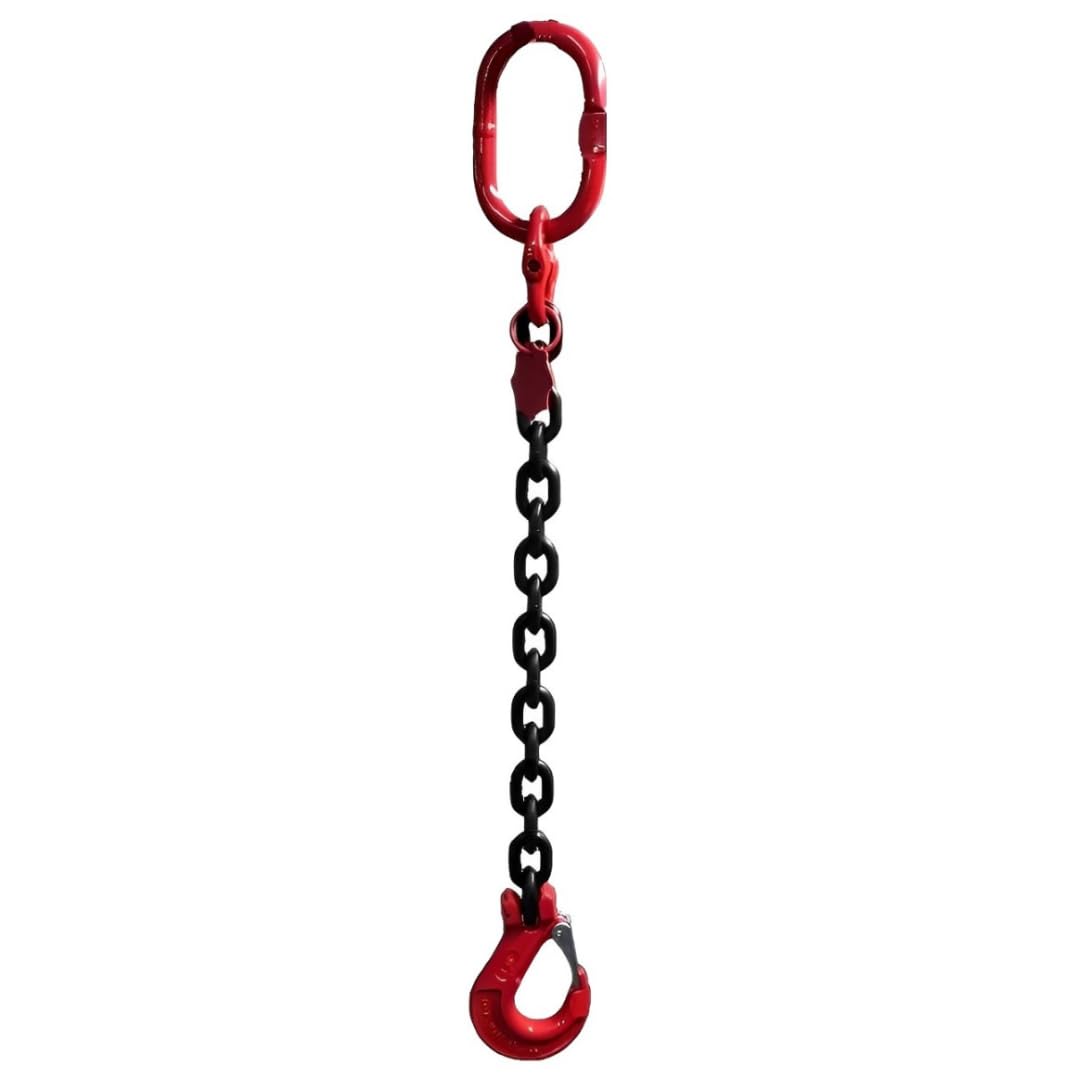 SHT 1-Strang Anschlagkette/Kettengehänge GK 8 | Kettendicke 13 mm | ohne Verkürzungshaken |Tragfähigkeit: 5300 kg | Nutzlänge: 1 m