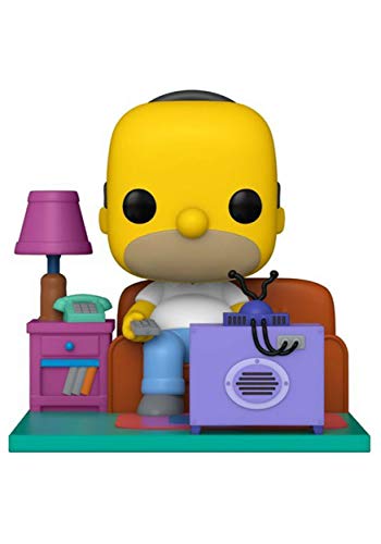 Funko Pop! Deluxe: The Simpsons-Homer Simpson Watching TV - Figura de Vinilo Coleccionable - Idea de Regalo- Mercancia Oficial - Juguetes para Niños y Adultos - TV Fans - Muñeco para Coleccionistas