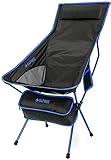 G4Free Lightweight Portable Camping Chair Outdoor Folding Backpacking High Back Camp Lounge Chairs...