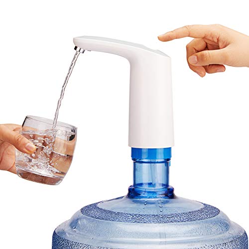 HomTek Gallon Water Pump,Rechargeable Automatic Water Bottle Pump for 2-5 Gallon Bottle,Electric Water