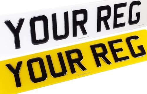 Standard UK Acrylic Plates/Automotive/Car/Vans/Lorries/Number/Plate