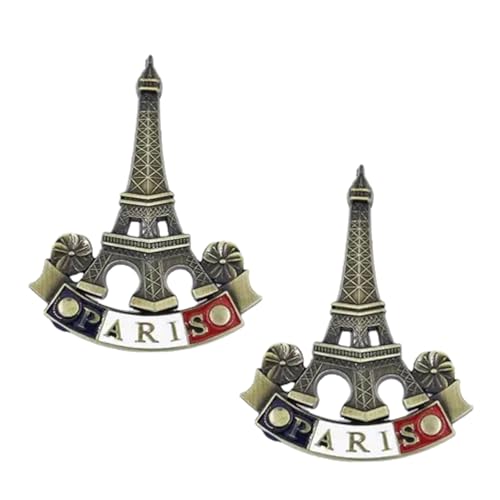 Imanes Decorativos Torre Eiffel Metal 3D Pack 2 Piezas