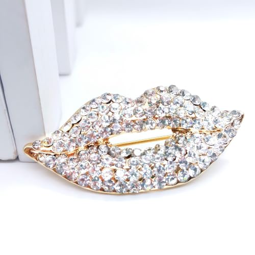 Image of Cameo Brooch Vintage Silver Tone Lady Portrait Brooch Pins for Women Victorian Jewelry Crystal Rhinestone Brooches for Hat Scarf Collar Lapel Handbags Shawls for Christmas