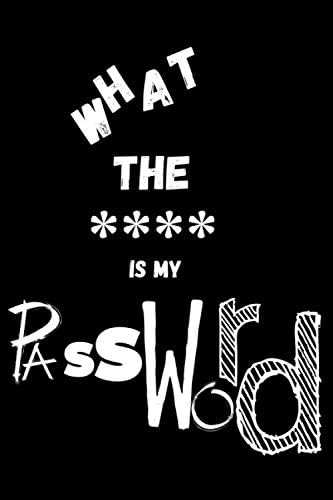 What the **** is my password: password book with security questions
