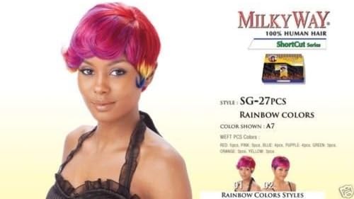 MilkyWay SG - 27PCS 100% Human Hair Weave Extension #RD