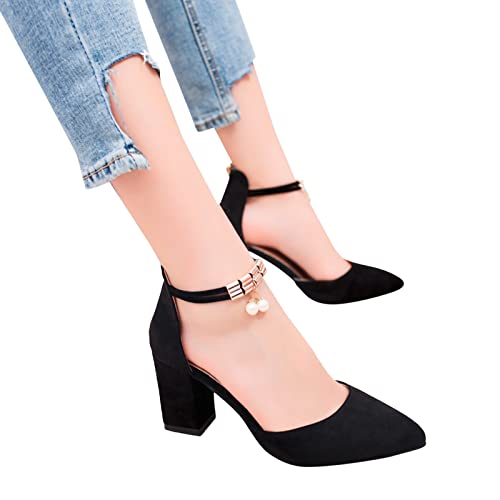 Bastwahl Escarpins Femme à Petit Talon Élégant et Tendance avec Semelle Extérieure Antidérapante Escarpin Chaussures pour Travail Mariage