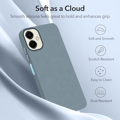 Image of Jkobi Back Cover Case for Samsung Galaxy A06 (Glass Like Camera Protection | Leather Feel | Minimalist Professional Grip)