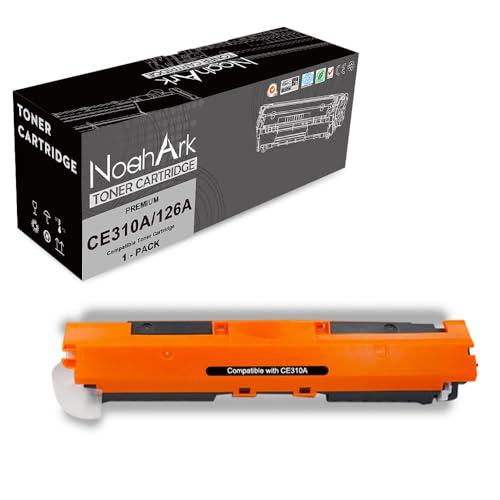 NoahArk Compatible para 126A (CE310A) Cartucho de tóner de Repuesto para HP LaserJet Pro CP1025 CP1025nw CP1026nw CP1020 MFP M175a M175nw M175b M175c M275 M275a M275nw (1 Negro)