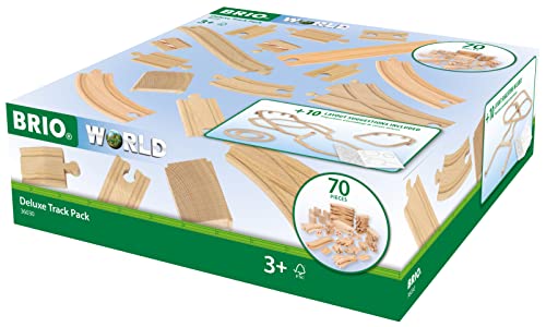 BRIO World Deluxe Train Track Pack Kids Age 3 Years Up - Wooden Railway Accessories and Add Ons - Image 2