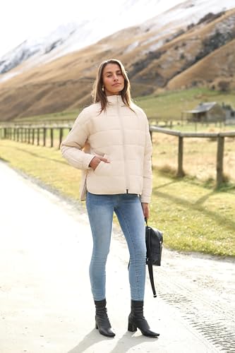 Watashi Women's Packable Puffer Jacket Long Sleeve Full Zip Lightweight Quilted Coat4