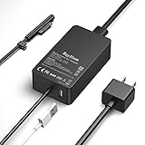 Rayhom Surface Pro Charger 44W - Power Supply Adapter for Microsoft Surface Pro X Pro 7 Pro 6 Pro 4...