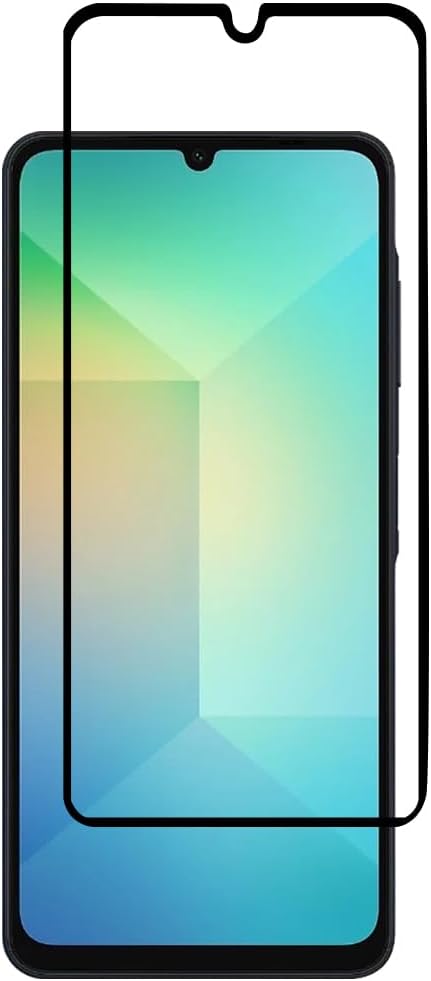 Screen protector compatible with Samsung Galaxy A06 Screen Protector Tempered Glass [Anti-Glare][HD Full Coverage][Easy Installation][Touch Sensitive]