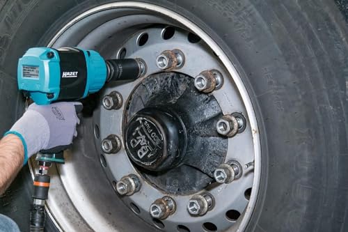 HAZET pneumatische slagmoersleutel 9013M | Max. loskoppel: 1890 Nm, vierkant 20 mm (3/4 inch), werkdruk: 6,3 bar | voor gebruik op SUV's, bestelwagens, vrachtwagens en landbouwmachines". - Afbeelding 5