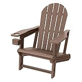 DESIGN ADIRONDACK CLASSIQUE EN OPTIQUE BOIS - Donnez à votre jardin un look intemporel avec cette chaise longue moderne en noir. L'aspect bois élégant combine un design esthétique et la durabilité d'un plastique HDPE de haute qualité. Grâce à son assise inclinée ergonomique et à son dossier généreux (77x45 cm), vous profiterez d'un confort maximal pour vous détendre en plein air.